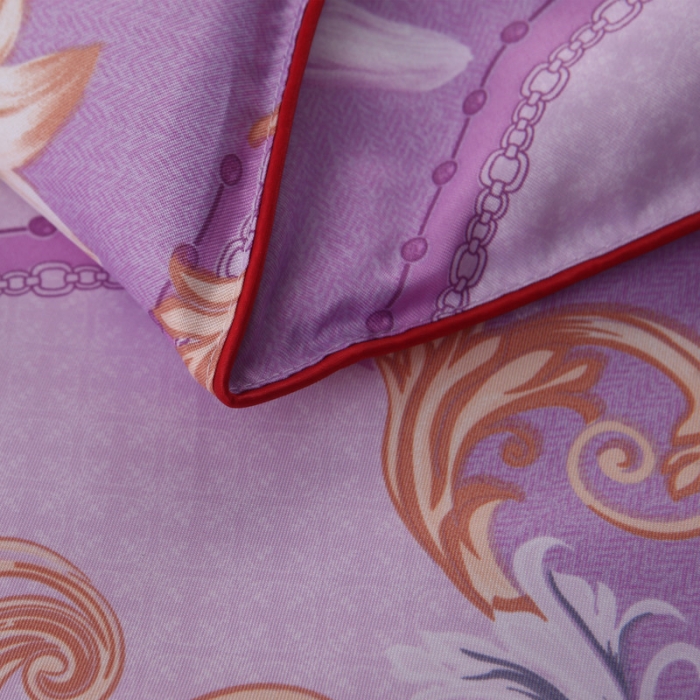 91家纺网 家纺一手货源 找家纺 鑫发家纺 2019新款织锦稠被 凯撒之恋-粉