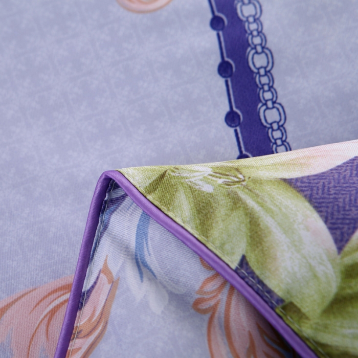 91家纺网 家纺一手货源 找家纺 鑫发家纺 2019新款织锦稠被 凯撒之恋-紫