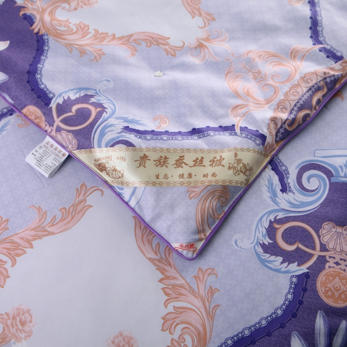 91家纺网 家纺一手货源 找家纺 鑫发家纺 2019新款织锦稠被 凯撒之恋-紫