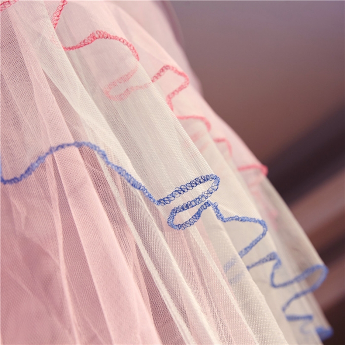 91家纺网 家纺一手货源 找家纺 冉美家纺 2021新款圆顶蚊帐缤纷粉绿