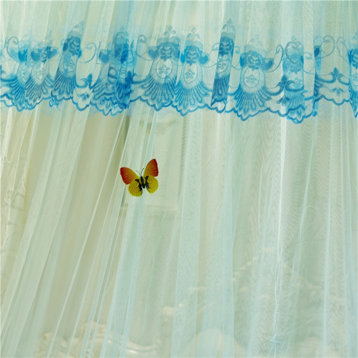 91家纺网 家纺一手货源 找家纺 冉美家纺 2021新款圆顶蚊帐倾城水绿