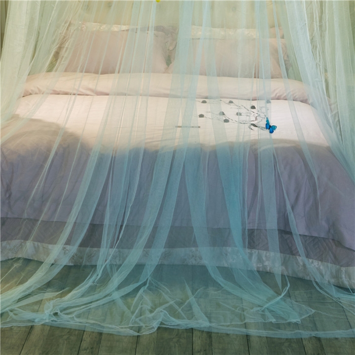 91家纺网 家纺一手货源 找家纺 冉美家纺 2021新款圆顶蚊帐倾城水绿