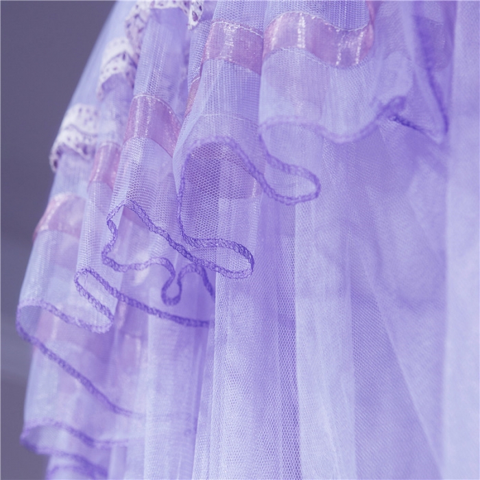 91家纺网 家纺一手货源 找家纺 冉美家纺 2021新款圆顶蚊帐栀子花紫色