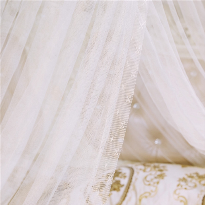 91家纺网 家纺一手货源 找家纺 冉美家纺 2021新款宫廷蚊帐夏梦白色