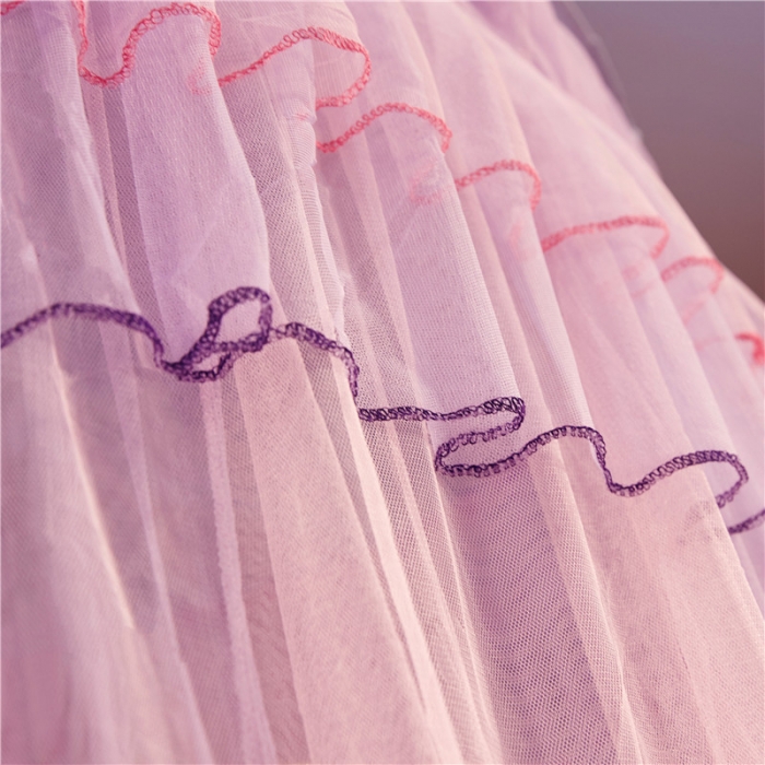 91家纺网 家纺一手货源 找家纺 冉美家纺 2021新款圆顶蚊帐缤纷粉紫