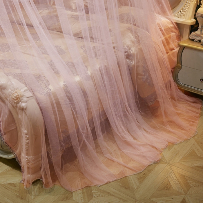 91家纺网 家纺一手货源 找家纺 冉美家纺 2021新款圆顶蚊帐漫天星玉色