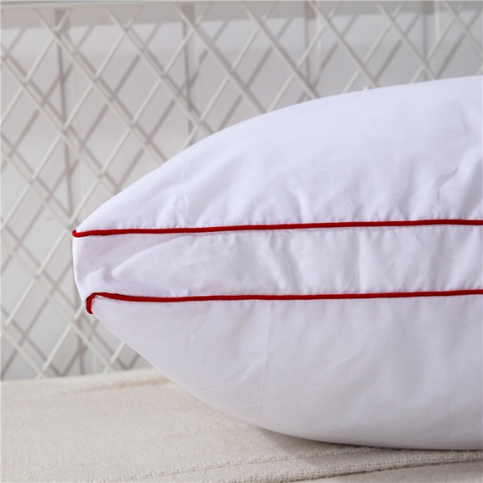 91家纺网 家纺一手货源 找家纺 天意美枕芯 1立体蝴蝶结婚庆绣花羽丝绒枕