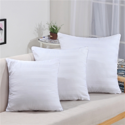 91家纺网 家纺一手货源 找家纺 天意美枕芯 全棉贡缎条方垫