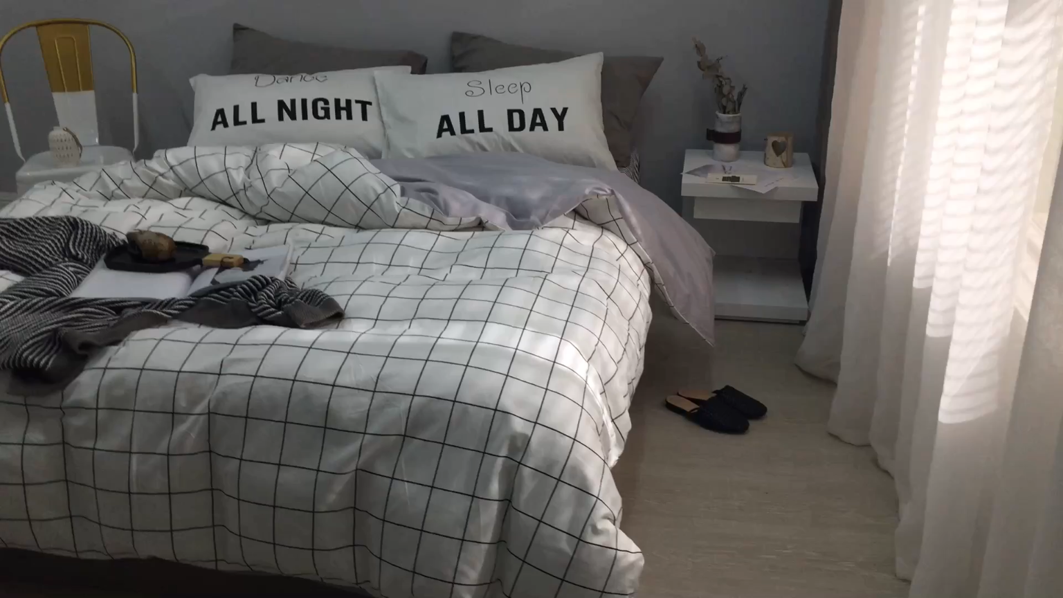 91家纺网 家纺一手货源 找家纺 北欧简约风系列纯棉四件套 格调