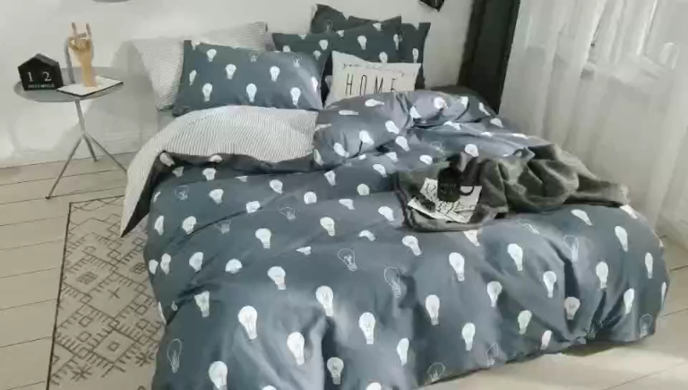 91家纺网 家纺一手货源 找家纺 梦家居 2018新款北欧简约冷淡风套件卡西尔兰