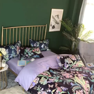 91家纺网 家纺一手货源 找家纺 （总）优然居家纺 2019春新款数码印花四件套