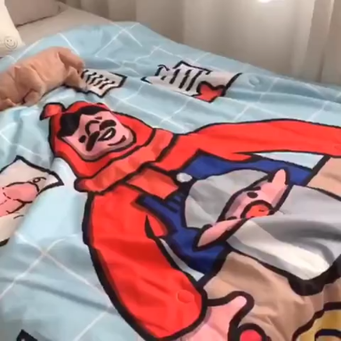 91家纺网 家纺一手货源 找家纺 星期八 2019新款ins风夏被 猪先生