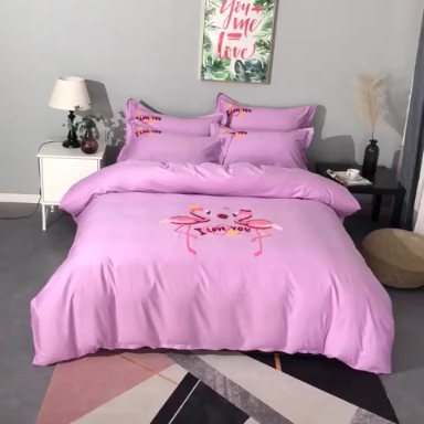 91家纺网 家纺一手货源 找家纺 13372田园风全棉毛巾绣四件套纯棉绣花四件套全棉刺绣四件套