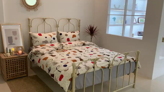 91家纺网 家纺一手货源 找家纺 （总）昔可 2019新款13372纯棉套件四件套实拍图