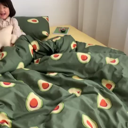 91家纺网 家纺一手货源 找家纺 昔可 2019新款13372纯棉套件四件套 美好生活