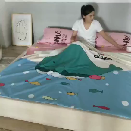 91家纺网 家纺一手货源 找家纺 涵宸家纺 新款全棉大版平网-睡袋航海天际