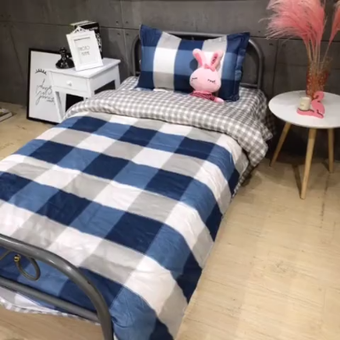 91家纺网 家纺一手货源 找家纺 棉生活 2019新款学生三件套 塞维利亚