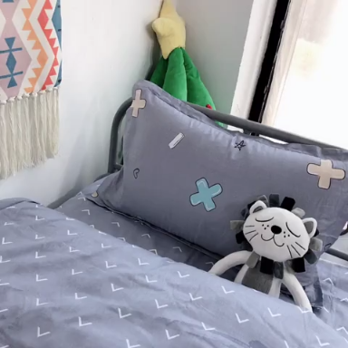 91家纺网 家纺一手货源 找家纺 棉生活 2019新款学生三件套 数学时代