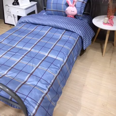 91家纺网 家纺一手货源 找家纺 棉生活 2019新款学生三件套 悠闲假日