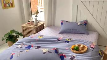 91家纺网 家纺一手货源 找家纺 时年 2019全棉小可爱四件套 好朋友