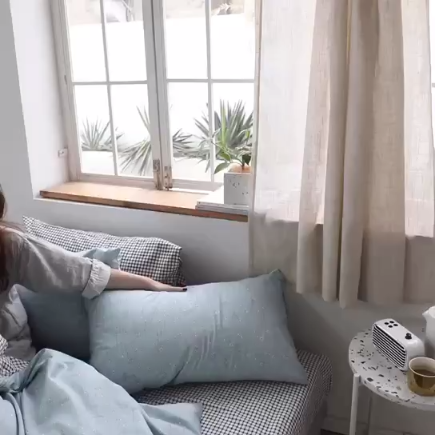 91家纺网 家纺一手货源 找家纺 怡家居 2019全棉斜纹印花小清新四件套 模拍图 春