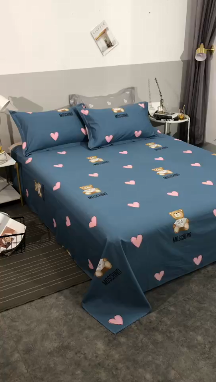 91家纺网 家纺一手货源 找家纺 圣锦 全棉单床单 浪漫小熊