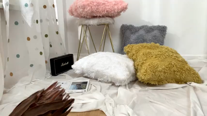 91家纺网 家纺一手货源 找家纺 918家纺 2021新款羽妃绒抱枕 雅灰