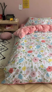 91家纺网 家纺一手货源 找家纺 时年 2019棉加绒系列三四件套 朵拉