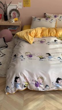 91家纺网 家纺一手货源 找家纺 时年 2019棉加绒系列三四件套 滑雪橇