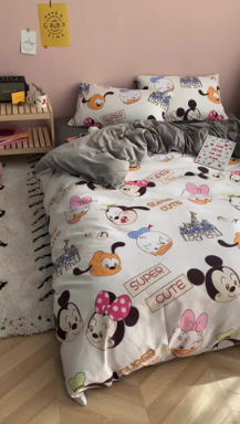 91家纺网 家纺一手货源 找家纺 时年 2019棉加绒系列三四件套 可爱多