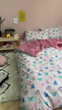 91家纺网 家纺一手货源 找家纺 时年 2019棉加绒系列三四件套 猫咪酱