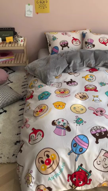 91家纺网 家纺一手货源 找家纺 时年 2019棉加绒系列三四件套 面包超人