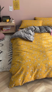 91家纺网 家纺一手货源 找家纺 时年 2019棉加绒系列三四件套 明媚