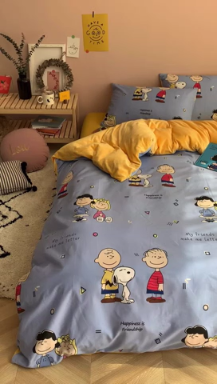 91家纺网 家纺一手货源 找家纺 时年 2019棉加绒系列三四件套 小伙伴