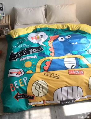 91家纺网 家纺一手货源 找家纺 单品大版全棉被套纯棉被套卡通被套儿童被套四件套学生被套单被套