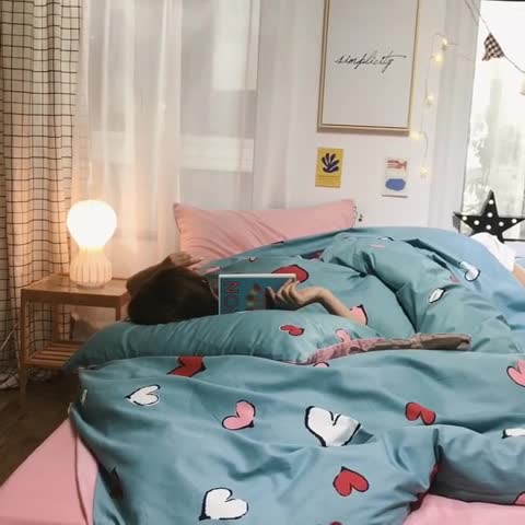 91家纺网 家纺一手货源 找家纺 窝米 2019新款圆网棉加绒四件套床单款 美研