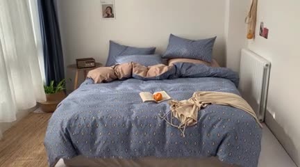 91家纺网 家纺一手货源 找家纺 时年 轻奢系列全棉床单款四件套 北城