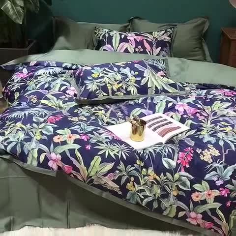 91家纺网 家纺一手货源 找家纺 （总）太古汇 2020新款60支数码印花四件套