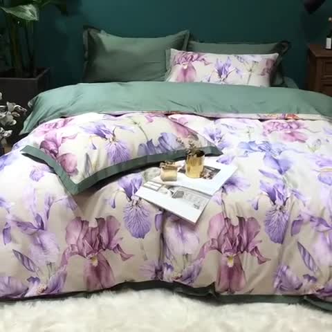 91家纺网 家纺一手货源 找家纺 （总）太古汇 2020新款60支数码印花四件套