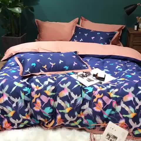 91家纺网 家纺一手货源 找家纺 （总）太古汇 2020新款60支数码印花四件套