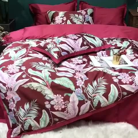 91家纺网 家纺一手货源 找家纺 （总）太古汇 2020新款60支数码印花四件套