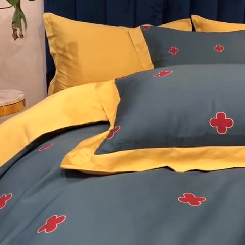 91家纺网 家纺一手货源 找家纺 （总）太古汇 2020新款60支数码印花四件套