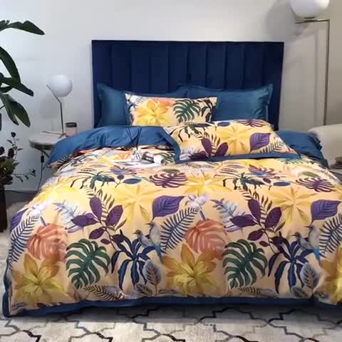 91家纺网 家纺一手货源 找家纺 （总）太古汇 2020新款60支数码印花四件套