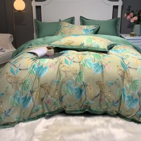 91家纺网 家纺一手货源 找家纺 （总）太古汇 2020新款60长绒棉印花四件套