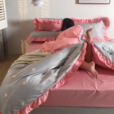 91家纺网 家纺一手货源 找家纺 （总）意尚风情 2020年韩版印花水洗天丝四件套