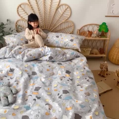 91家纺网 家纺一手货源 找家纺 （总）星期八 2020新款13372全棉四件套