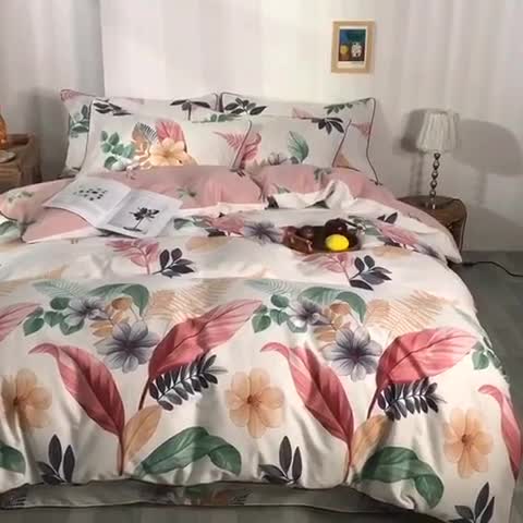 91家纺网 家纺一手货源 找家纺 眠屿 2020新款13372全棉四件套 绿野仙踪