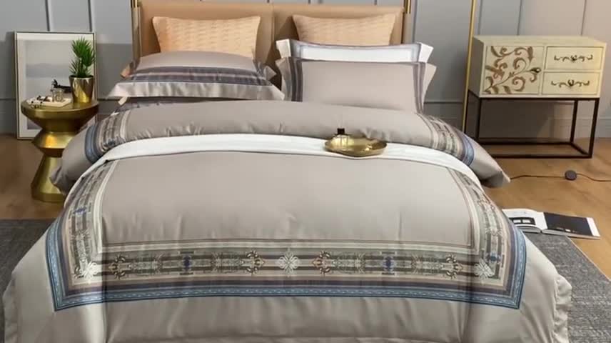 91家纺网 家纺一手货源 找家纺 威克凯丽 2021新款60长绒棉数码工艺四件套 罗马传奇