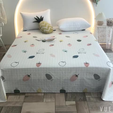 91家纺网 家纺一手货源 找家纺 甜之梦 2025新款13372单品床单 格子草莓