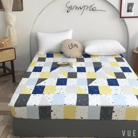 91家纺网 家纺一手货源 找家纺 甜之梦 2025新款13372单品床笠 痕迹兰